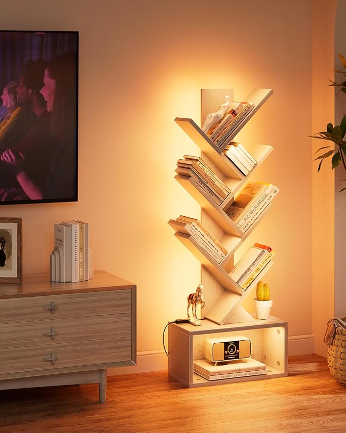 Evermagin 6 Tier Tree Bookshelf - Image 5