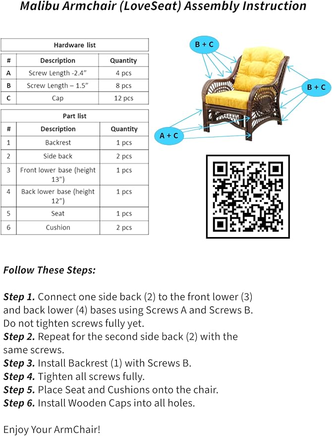 Malibu Lounge Set of 4: 2 Natural Rattan Wicker Chairs, Three-Seater Sofa - Image 9