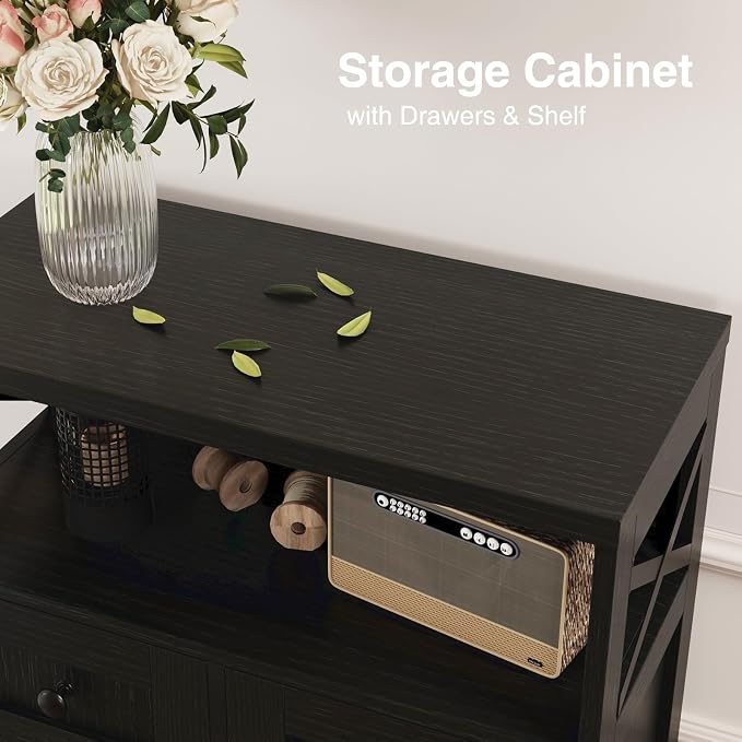 Befrases Set of 2 Black Storage Cabinet - Image 5
