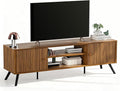 COMHOMA TV Stand for Living Room, Mid Century Modern Entertainment Center for by ComHoma