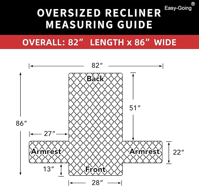 Easy-Going Oversized Recliner Chair Cover Reversible Couch Cover Sofa Cover - Image 6