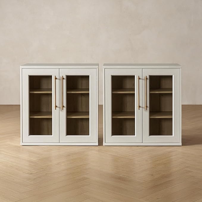 mopio Blake Buffet Cabinet, Small Modular Accent Display Sideboard by MopioInc