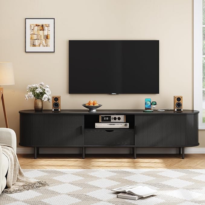 ONBRILL 86.6" TV Stand with Power Outlet - Image 6