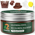 Medium Brown Leather Repair Kit, Leather Recoloring Balm – Restore & Repair by Unknown