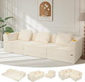 COMAX Futon Sofa Bed 3 Seater, 4 in 1 Folding Boneless Sleeper Corduroy Couch by COMAX