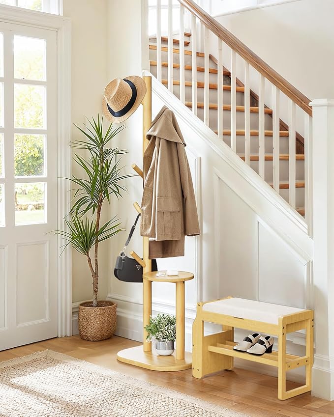 Pipishell Coat Rack, Freestanding Hall Tree - Image 2