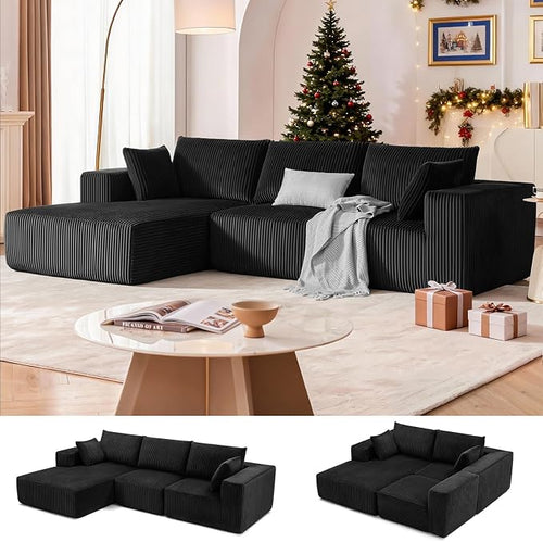 108” Modular Sectional Sofa, Cloud Sectional Couch by Weture