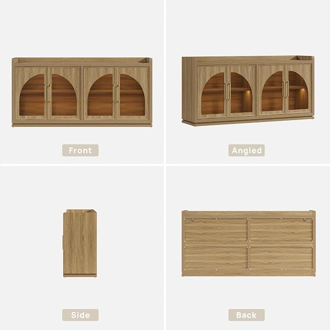 SICOTAS Sideboard Buffet Cabinet - Image 9