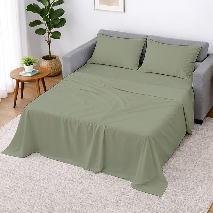 Cottington Lane Sleeper Sofa Sheets Full Size, 4 Piece Premium Quality 100% by CottingtonLane