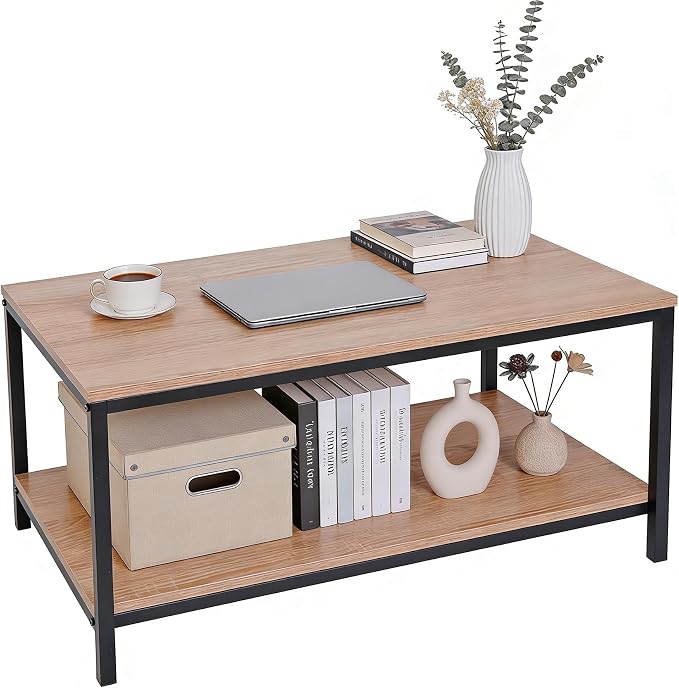 ZenStyle Industrial Coffee Table by ZenStyle
