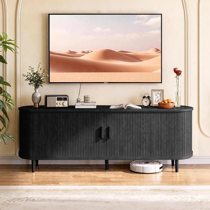 58" Mid Century Modern TV Stand - Image 2