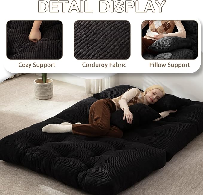 Folding Sofa Bed, Convertible Sleeper Chair - Image 3