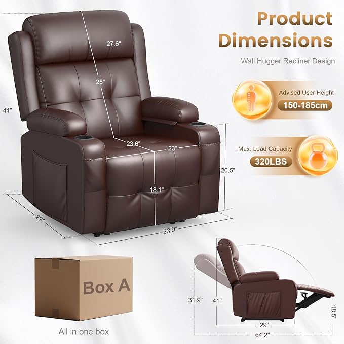 Recliner Sofa Set, RV Wall Hugger Recliners - Image 2