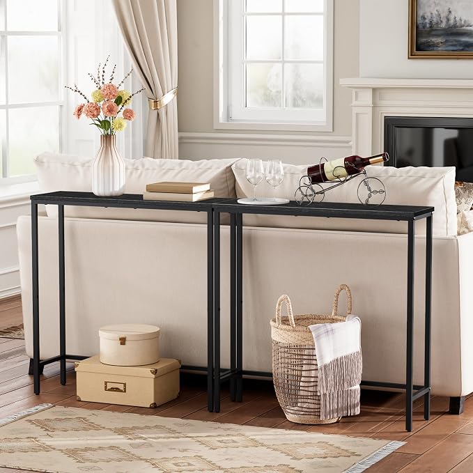 HOOBRO Narrow Console Table, 29.5" Small Entryway Table, Thin Sofa Table - Image 5
