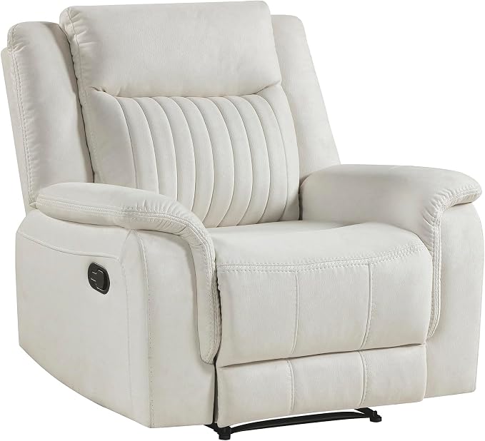 Lexicon Manual Recliner Chair, Polished Microfiber Reclining Sofa Chair - Image 10