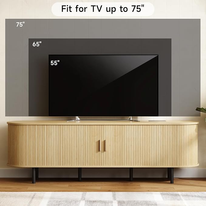 ONBRILL 70.8" TV Stand with Power Outlet - Image 6
