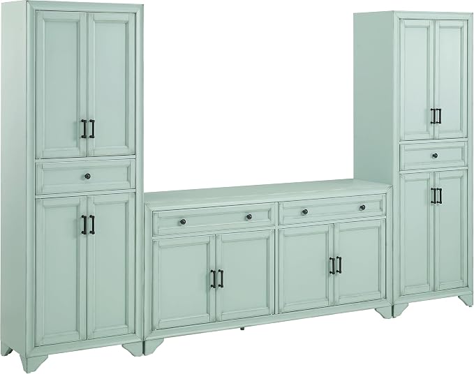 Crosley Furniture Tara 3-Piece Modern Farmhouse Sideboard Buffet Cabinet and by CrosleyFurniture