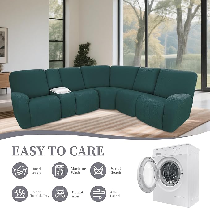 100% Waterproof Sectional Recliner Couch Covers - Image 8