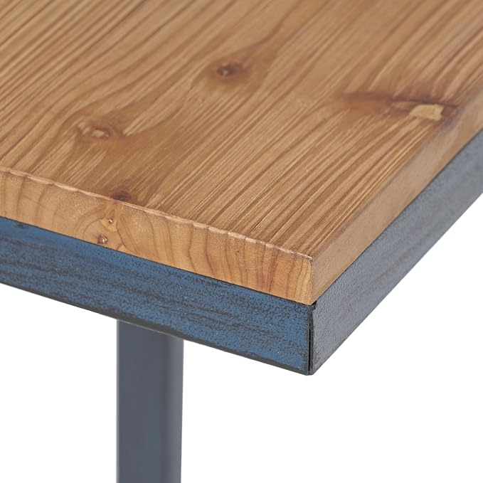 Savannah Fir Wood and Iron Nesting Side Tables - Image 5