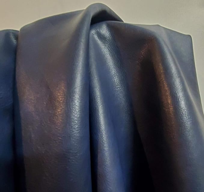 NAT Leathers | Navy Soft Faux Vegan Leather PU | 2 Yard Cut by The Yard | - Image 3