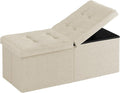 30.5-INCH Storage Ottoman Bench, Footrest by Unknown
