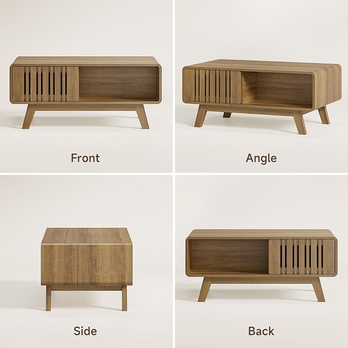 ONBRILL Coffee Table, Mid Century Modern Table - Image 9