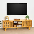Bamboo TV Stand for TVs up to 65", Accent Entertainment Center by MordchilHF