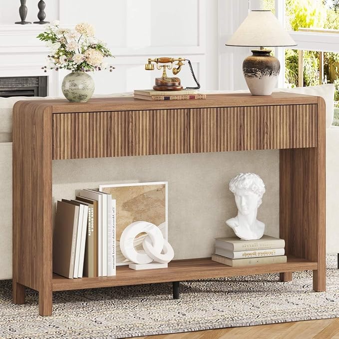 FATORRI Console Sofa Table for Entryway, Wood Foyer Tables for Living Room - Image 2
