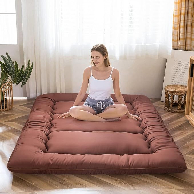 MAXYOYO Japanese Floor Mattress Futon Mattress, Thicken Tatami Mat Sleeping Pad by MAXYOYO