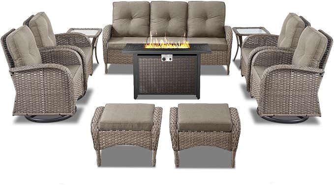 Belord Expansive 10 Pieces Outdoor Patio Furniture Set - Image 3