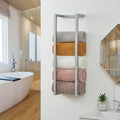 Wall Mounted Metal Bathroom Towel Rack by Roeveca