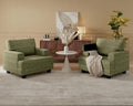Rexulqo Oversized Accent Chair Set of 2, Upholstered Armchair by REXULQO