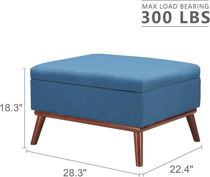Tbfit 65" W Loveseat Sofa with Ottoman Coffee Table, Mid Century Modern Love - Image 3