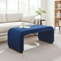 Modway EEI-6735-BLK-MID Koda Performance Velvet Waterfall Ottoman by Modway