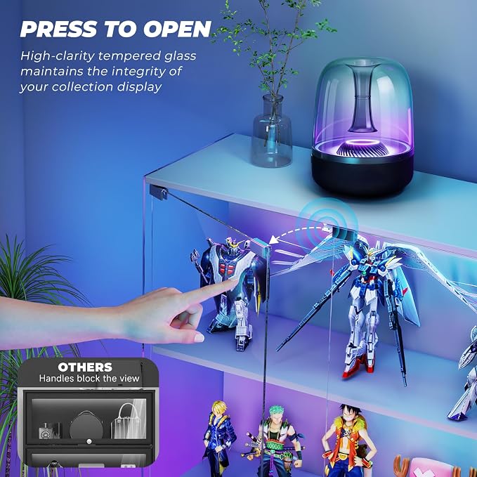 VersionTECH. Glass Display Cabinet - Image 8