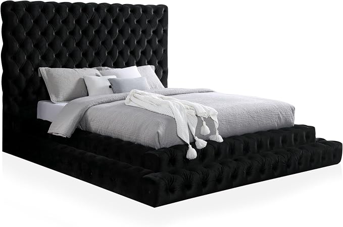 Furniture of America Sable Fabric Upholstered Step Up Queen-Size Platform Bed - Image 8