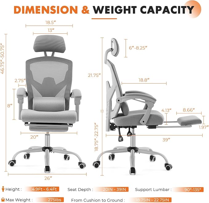 Sweetcrispy Office Computer Desk Chair - Image 2