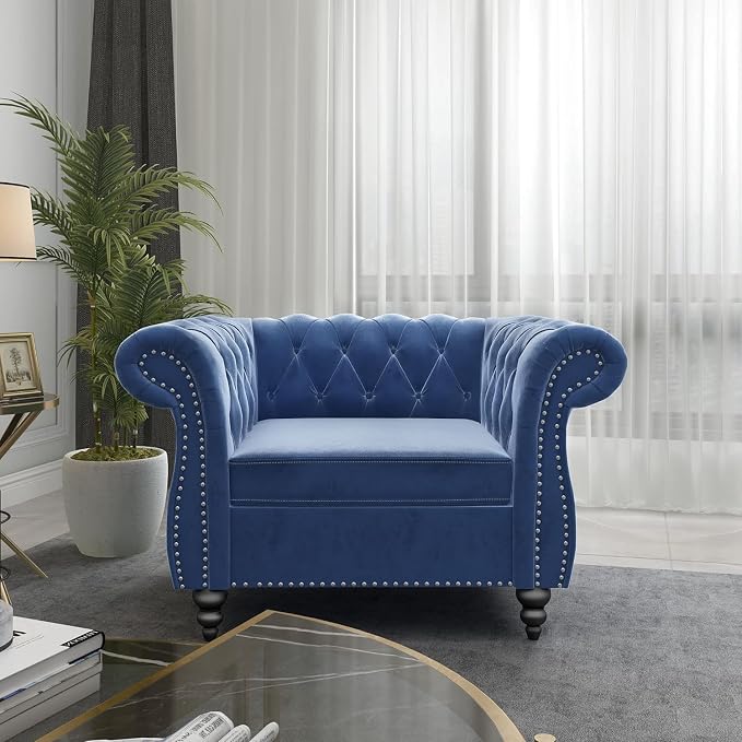 QHITTY 2 Piece Living Room Sofa Set, Sectional Chesterfield Sofa Chair - Image 8