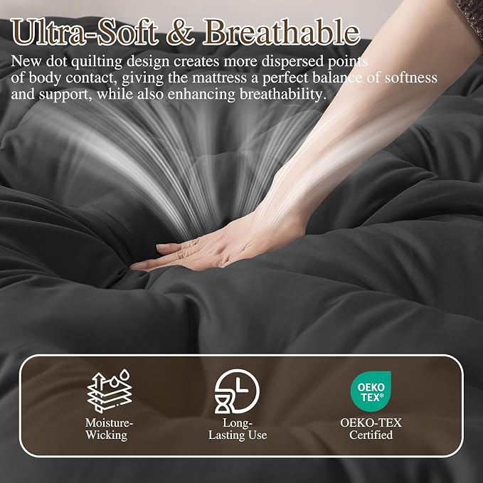 SHOUREN Japanese Futon Mattress Floor Mattress 3" Tatami Mat, Shredded Memory - Image 5