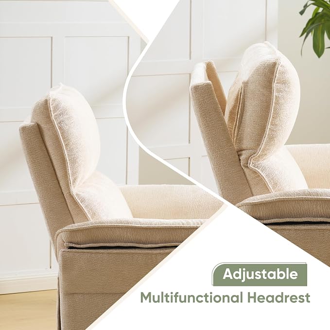 Oversized Power Recliner Chair Swivel Glider - Image 7