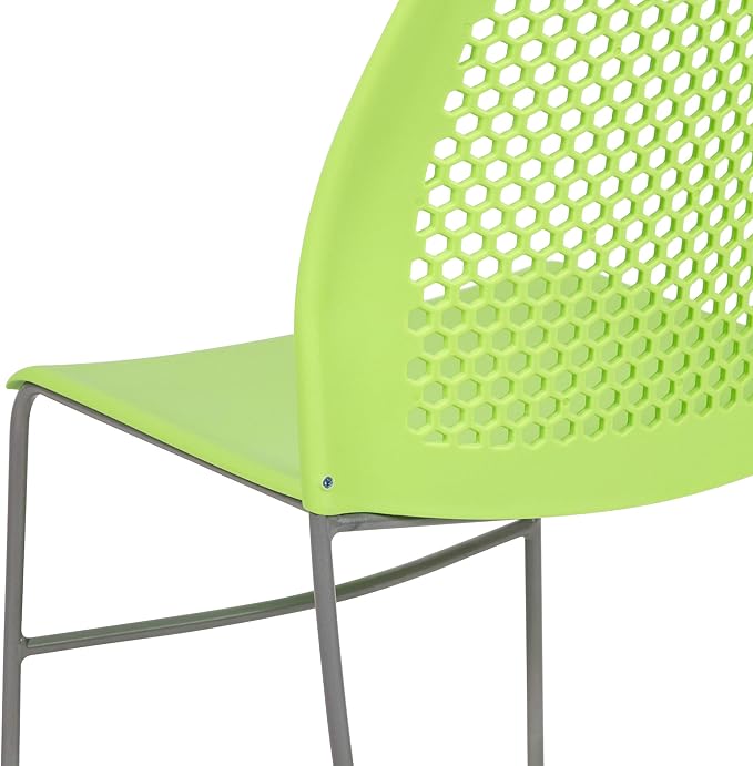 Flash Furniture HERCULES Series 661 lb. Capacity Green Stack Chair - Image 12