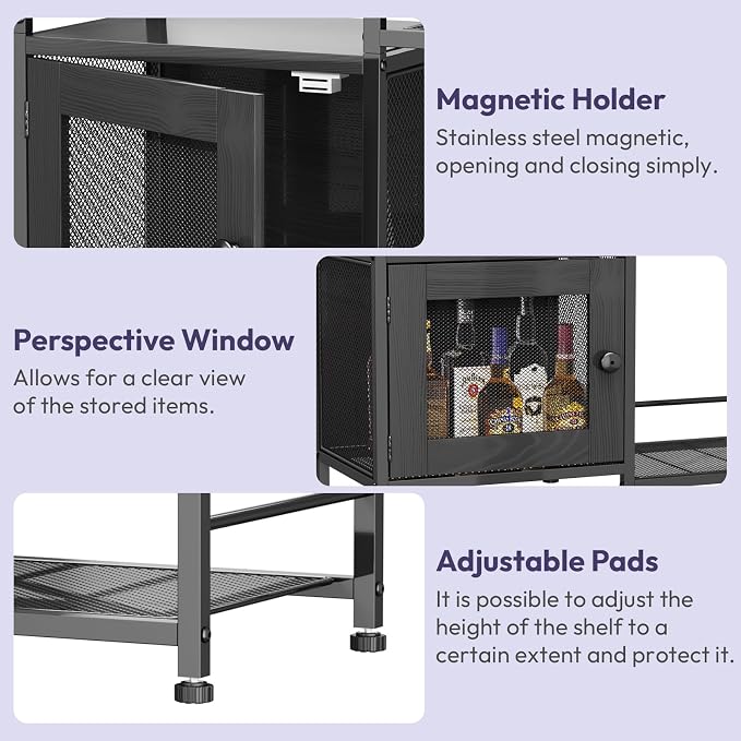 SWTYMIKI Coffee Bar Cabinet for Home - Image 8