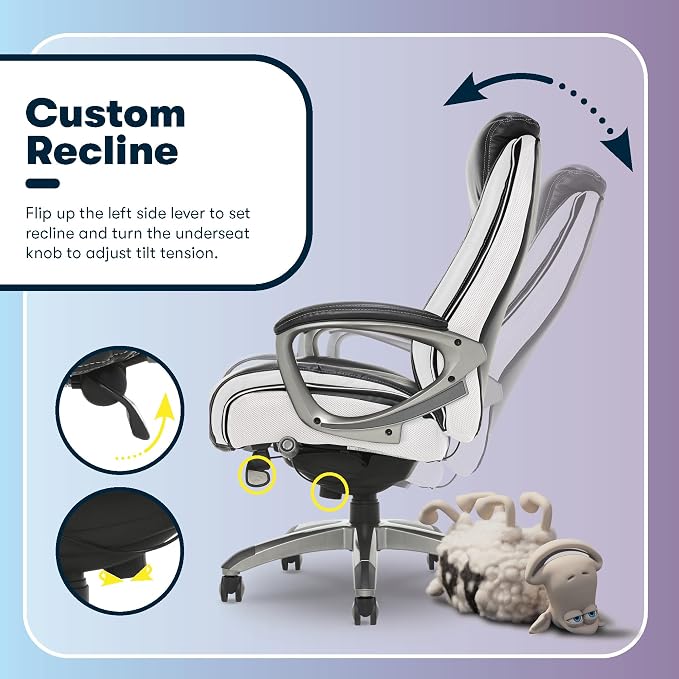 Serta® Lautner Executive Home Office Desk Chair, Ergonomic High-Back - Image 8