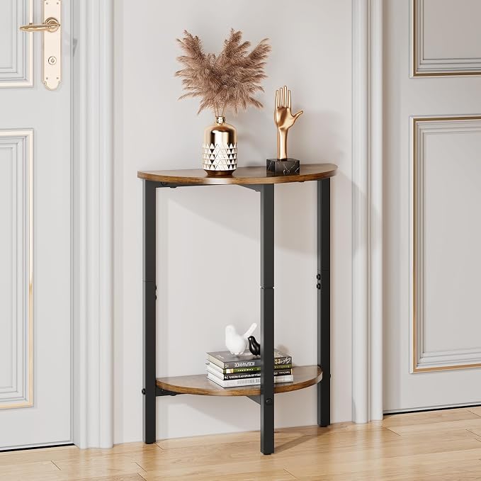 Vagusicc Side Table, Small Round End Table, 2 Tier Small Couch Side Tables - Image 6