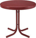 Crosley Furniture Griffith Weather Resistant Retro Metal Outdoor Side Table by CrosleyFurniture