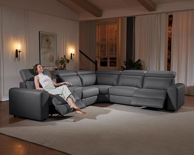 AMERLIFE Power Recliner Sectional Sofa - Image 6