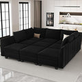 Belffin Large Modular Sectional Sofa Sleeper Couch by Belffin