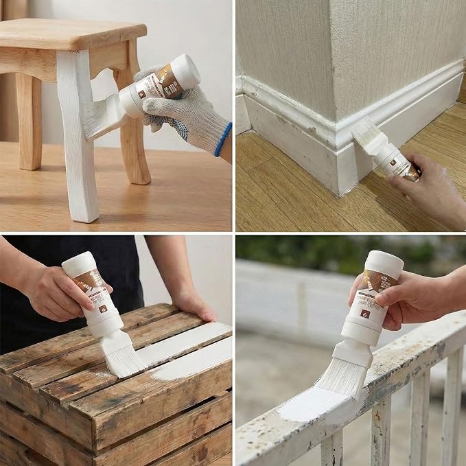 White Paint, Touch-Up Paint for Furniture, Metal No Sanding, Fast Drying - Image 2