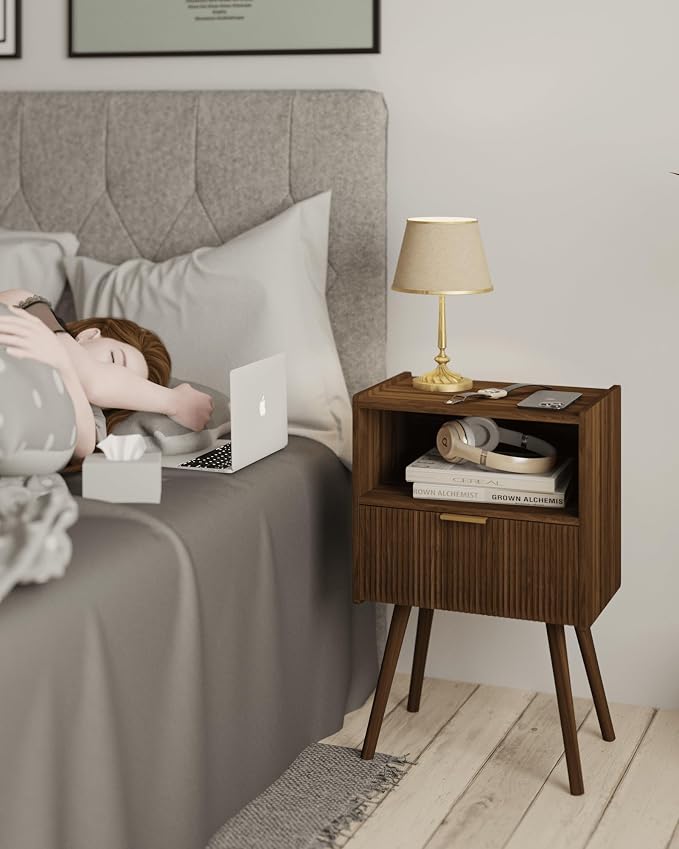 JOONEE Nightstand, Modern Bedside Table - Image 4