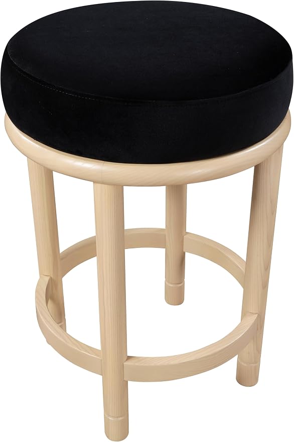 Meridian Furniture 976Black-C Monette Collection Art Deco Counter Stool - Image 6